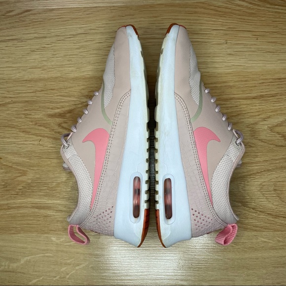 Nike Air Max Thea Athletic Shoes Women's 6.5- Pink Oxford/ Bright Melon White - Picture 4 of 6